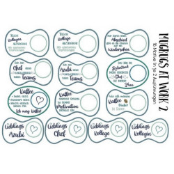 ITH Stickserie - Mug Rugs At Work 2